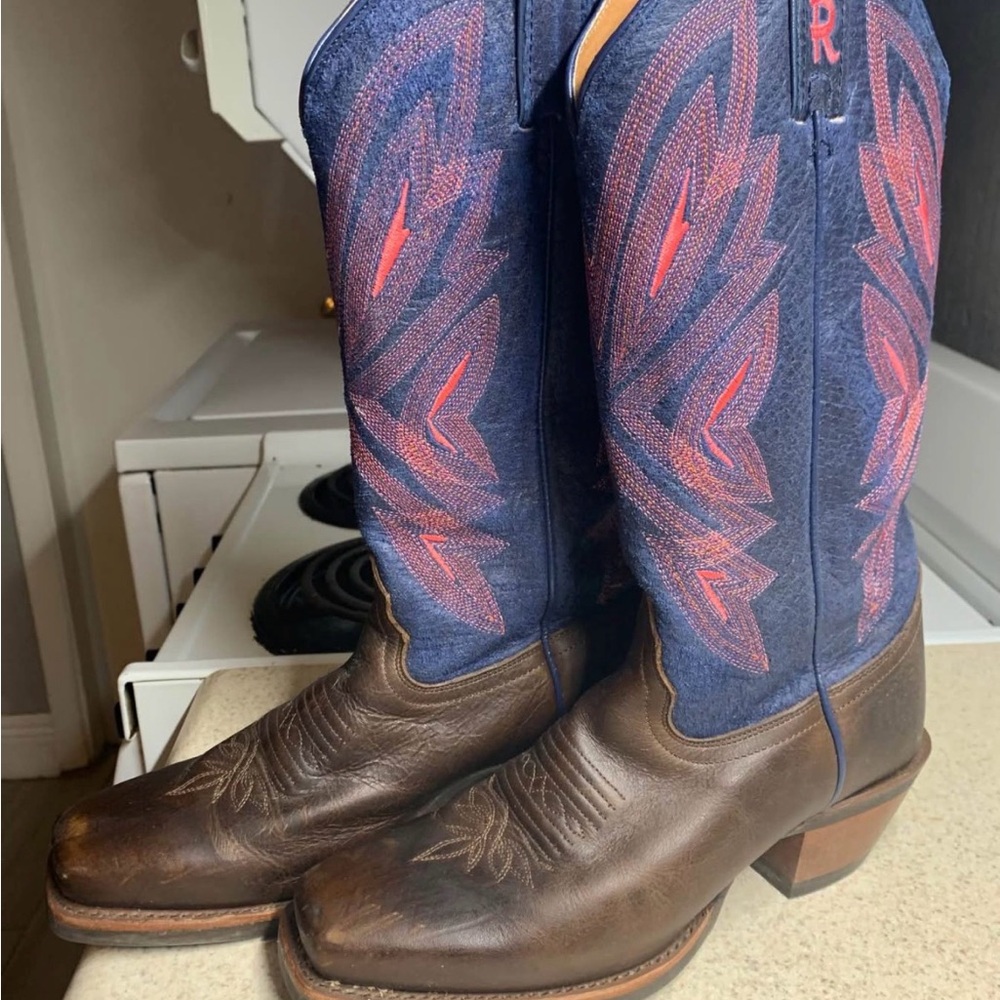 Tony Lama Teran Navy Boots - Size 7.5